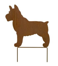 Dog Silhouette Lawn Stake 12.25"L x 15.75"H Iron