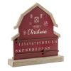 Barn Christmas Countdown 12.25"L x 13.25"H MDF/Wood