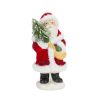 Santa (Set of 3) 8.75"H Paper Pulp