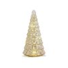 LED Tree (Set of 2) 12.75"H, 15.75"H Glass 6 Hr Timer 2 AA Batteries Not Included