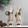 Santa (Set of 2) 13.25"H Resin