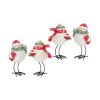 Bird w/Scarf (Set of 4) 4.25"H Resin