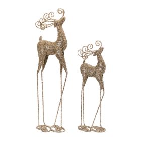 Deer (Set of 2) 24.5"H, 32.75"H Metal