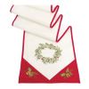 Tree and Wreath Table Runner (Set of 2) 72"L x 13.5"W Polyester