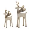 Deer (Set of 2) 8.25"H, 11.75"H Resin