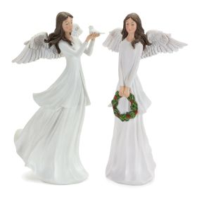 Angel (Set of 2) 12"H Resin