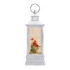 Snow Globe w/Cardinal On Branch 4"L x 12.75"H Plastic 6 Hr Timer 3 AA Batteries Not Included or USB Cord Included