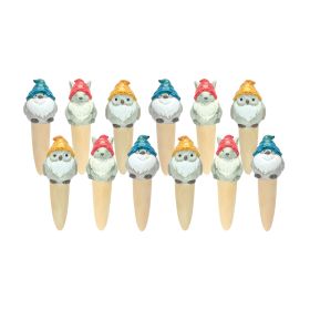 Animal Gnome Stake (Set of 12) 7"H Terra Cotta