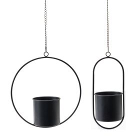 Hanging Pot (Set of 2) 17"H Metal