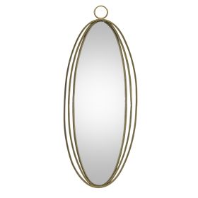 Wall Mirror 13.75"L x 34.25"H Iron/Glass