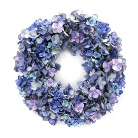 Hydrangea Wreath 23"D Polyester/Twig