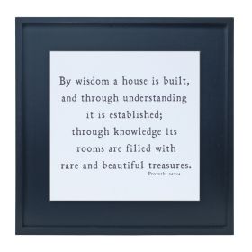 Proverbs 24 Plaque 19.75"SQ MDF/Wood