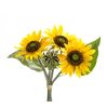 Sunflower Bouquet (Set of 6) 11.5"H Polyester