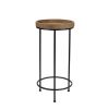 Accent Table (Set of 3) 10.5"D x 20.75"H, 12.25"D x 25.25"H, 14.25"D x 28.75"H Iron/Wood