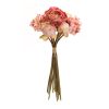 Peony and Hydrangea Bouquet (Set of 6) 16.75"H Polyester