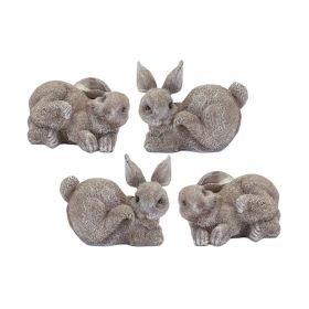 Bunny (Set of 4) 3"H, 4"H Resin