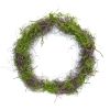 Moss Wreath (Set of 4) 17.5"D Plastic