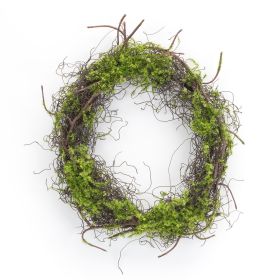 Moss Wreath (Set of 6) 13.5"D Plastic