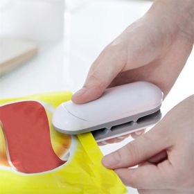 Portable Sealing Tool Heat Mini Handheld Plastic Bag Impulse Sealer - White