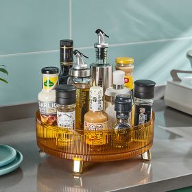 Kitchen Rotating Spice Rack Shelf Seasoning Household Multi-functional Storage Turntable Supplies - VB059-orange