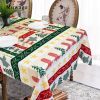 Muwago Colorful Festive Table Cloth High Quality Waterproof Oil Proof Table Cover For Dining Room Christmas Holiday Decoration - W52"*H78"