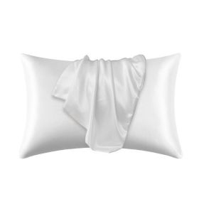 Silk Pillowcase for Hair and Skin, Mulberry Silk Pillow Cases 2Pack - White - 50x66cm