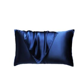 Silk Pillowcase for Hair and Skin, Mulberry Silk Pillow Cases 2Pack - Navy Blue - 48X74cm