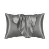 Silk Pillowcase for Hair and Skin, Mulberry Silk Pillow Cases 2Pack - Dark Gray - 50x75cm