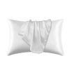 Silk Pillowcase for Hair and Skin, Mulberry Silk Pillow Cases 2Pack - White - 50x75cm