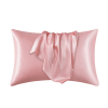 Silk Pillowcase for Hair and Skin, Mulberry Silk Pillow Cases 2Pack - Pink - 50x75cm