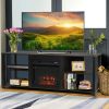 2-Tier TV Storage Cabinet Console with Adjustable Shelves - As the picture shows