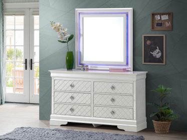 Glory Furniture Verona G6700-D Dresser , Silver Champagne - as Pic