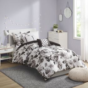 Floral Print Comforter Set - as Pic