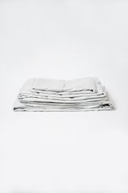 Omne Sleep 4-Piece Pewter Brushed Microfiber Full Hypoallergenic Sheet Set - as Pic