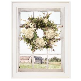 Trendy Decor 4U "Pleasant View" Framed Wall Art, Modern Home Decor Framed Print for Living Room, Bedroom & Farmhouse Wall Decoration by Lori Deiter -