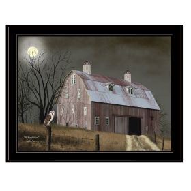 Trendy Decor 4U "Midnight Moon" Framed Wall Art, Modern Home Decor Framed Print for Living Room, Bedroom & Farmhouse Wall Decoration by Billy Jacobs -