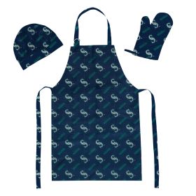 Mariners OFFICIAL MLB 3-Piece Apron; Oven Mitt and Chef Hat Set - 1MLB/69900/0025/RET