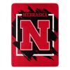 NEBRASKA OFFICIAL NCAA "Halftone" Micro Raschel Throw Blanket; 46" x 60" - 1COL/05906/0006/RET