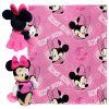 Yankees OFFICIAL MLB & Disney's Minnie Mouse Character Hugger Pillow & Silk Touch Throw Set; 40" x 50" - 1COB/3121B/0020/RET