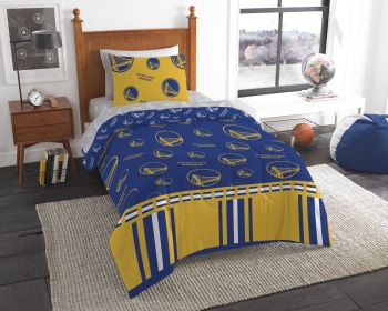 Warriors OFFICIAL NBA Twin Bed In Bag Set - 1NBA/80800/I009/EDC