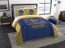 Warriors OFFICIAL NBA "Reverse Slam" Full/Queen Comforter & Sham Set; 86" x 86" - 1NBA/84900/1009/EDC