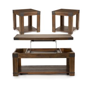 Arusha - 3 Piece Table Set - Brown - as Pic