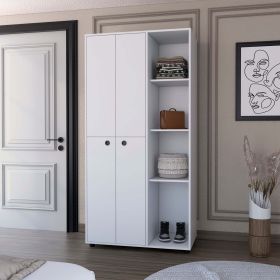 Austin White 1-Drawer Armoire Closet - as Pic