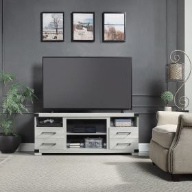 Manhattan Comfort Richmond 60" TV Stand with 2 Drawers and 4 Shelves in Grey - Default Title