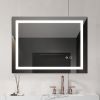 Anti-fog dimmable touch button LED bathroom mirror - Default