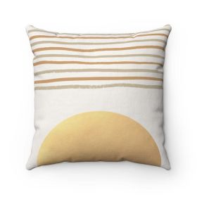 Abstract Sun with Lines Cushion Home Decoration Accents - 4 Sizes - 14" x 14"