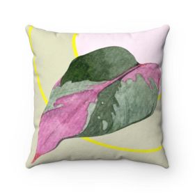 Leaf Square Pillow Home Decoration Accents - 4 Sizes - 14" x 14"