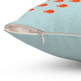 School of Fishes Cushion Home Decoration Accents - 4 Sizes - 16" x 16"