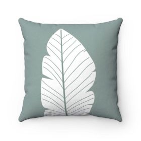 Abstract Green Leaf Double Sided Cushion Home Decoration Accents - 4 Sizes - 18" x 18"