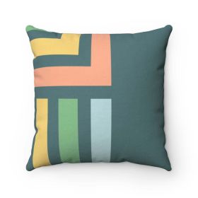 Color Block Green Cushion Home Decoration Accents - 4 Sizes - 14" x 14"